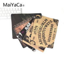 Лидер продаж Роскошная печать Ouija доска на заказ кожа нескользящий прочный резиновый коврик для мыши для ПК оптическая мышь MaiYaCa 32570356510