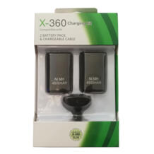 2 шт. 4800 мАч батарея для Xbox 360 Аккумуляторы Ni-MH беспроводной контроллер геймпад Replacment черный/белый оптовая продажа DUBAZ 32844744283