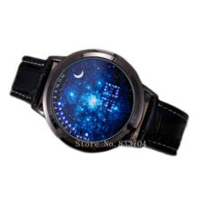 Творческая личность звездное небо Сенсорный экран Водонепроницаемый светодиодные часы Для мужчин Для женщин пару часов Умные Электронные Повседневное Винтажные часы GERRYDA 32685363720