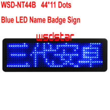 WSD NT44B синий цвет Прокрутка Сообщение Led имя значок 44x11 точек один цвет перезаряжаемый Led имя бирка для даже-in Светодиодные дисплеи from Электронные компоненты и принадлежности on Aliexpress.com | Alibaba Group Wsdstar 32698100789