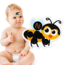 4 шт./лот ЖК-цифровой Лоб Стикеры термометр младенца рисунком пчелы ABS детей здравоохранения и медицинской многоразовые термометр Wheat turtle 32815748441