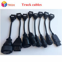 Лучшее качество авто диагностические автомобильные кабели для грузовиков OBD2 кабели для грузовых автомобилей с полным комплектом 8 Грузовик Кабели LKCAUTO TECH 1209230215