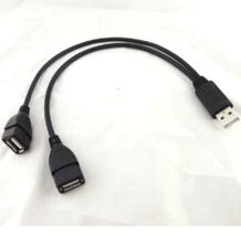 Высокое качество 2019 Новый USB 2,0 мужчина к 2 Двойной Женский Джек Y Splitter концентратор мощность шнур Кабель-адаптер Лидер продаж DENUXON 32667074355
