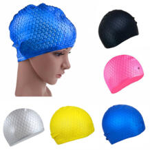 Новый Водонепроницаемый силиконовые Плавание Кепки/шляпа для Девочки дамы Для женщин длинные волосы с чашки уха Плавание ing с ушками чашки GUOMUZI 32767992329