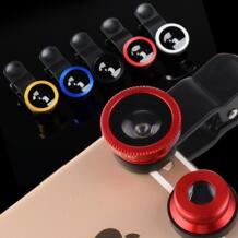 Мобильный рыбий глаз Универсальный 3 в 1 телефон чип линзы Рыбий глаз широкоугольный Макро камера для iPhone 6S 7 6plus 5S samsung S6 S5 S4 S7 welsely 32790530729