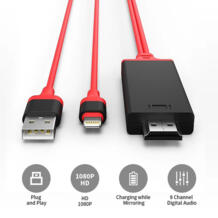 PLAY кабель для Lightning на HDMI адаптер USB кабель HDMI 1080 P аудио адаптер Smart конвертер кабель для iPhone 8 7 6 5 GREATLINK 32889272297