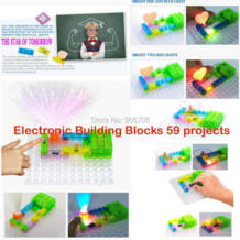 59 проектов схемы умный электронный комплект интегральная схема строительные блоки ELENCO оснастки экстремальные естественные детские игрушки GQMILA 32651713952