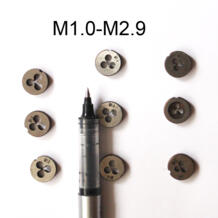 Hss круглые шестерни из углеродистой стали, микро винт плашки, Круглый умирает threading M1 M1.1 M1.2 M1.3 M1.4 M1.5 M1.6 M1.7 M1.8 M2 M2.2 M2.5 M2.6 микро пресс форм-in Метчик с резьбой from Инструменты on AliExpress Xmraywii 32323243886