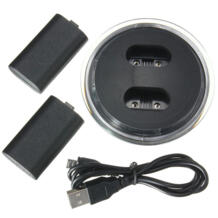 Геймпад USB зарядная станция станции зарядное устройство + 2 перезаряжаемые батарея для xbox ONE контроллер зарядки комплект ShirLin 32887449660