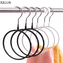 металл многофункциональная вешалка для одежды круглый кольцо шелковый шарф стеллаж для хранения полка тороидальная вешалка галстук одежды полотенца держатель XZJJA 32857993573
