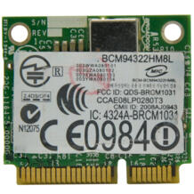 для Broadcom BCM94322HM8L BCM4322 AR9280 2,4 г и 5,0 ГГц Mini PCI-E 300 Мбит/с Беспроводной WiFi адаптер для Win 7/8/8,1/Linux/Mac WTXUP 32601699212