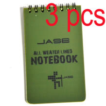 Лидер продаж! 3 3x5 &#39;&#39;зеленая поддержка тактическая записная книжка Всепогодная ноутбук водонепроницаемая бумага для письма в дождь XRHYY 32620179970