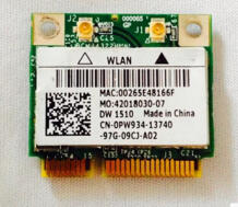 BroadCom BCM94322HM8L DW1510 Половина мини PCI-Express PCIe Беспроводной WLAN WiFi карта для Dell E5400 E5500 E6400 E6500 m2400 M4400 RAOYUAN 32468458625