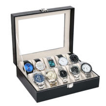 IMC кожаный футляр для наручных часов ювелирный дисплей Коллекция хранения часов держатель Органайзер Caixa De Relogios us GERRYDA 32807659642