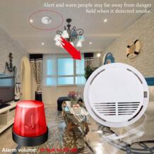 Пожарный датчик дыма детектор сигнализации тестер домашняя система безопасности Беспроводная семейная защита домашняя независимая сигнализация без батареи! Leepsom 32954035032