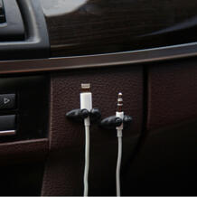 Автомобильный кабельный зажим универсальный клей автомобильное зарядное устройство линия застежка зажим для наушников Зажим для usb-кабеля Авто салонные аксессуары 8 шт GLCC 32797909620