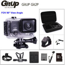 Оригинальный Git2P 90 градусов экшн-камера 2 K Wifi Спортивная DV HD 1080 P 30 m Водонепроницаемая мини-видеокамера 1,5 дюйма Novatek 96660 Cam GitUp 32832785315