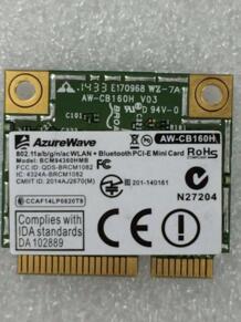 AzureWave AW-CB160H BCM94360HMB BCM94360 Половина Mini PCI-express Bluetooth4.0 + 802.11AC 867 Мбит/с Беспроводной WiFi WLAN карта RAOYUAN 32540544648
