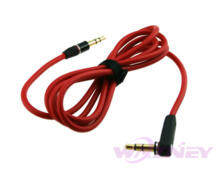 Красный L Jack 3,5 мм Замена Штекерный аудио AUX кабель свинца 120 см * 1000 шт/партия WAZNEY 817086052