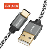 USB C 3,1 Тип C нейлон плетеный кабель USB для samsung galaxy s9 высокоскоростной кабель синхронизации для huawei P10 Pro для Oneplus 5 t Suntaiho 32795082460