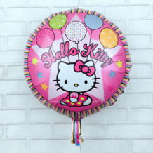 Новый Детские игрушки Hello Kitty День рождения украшения Круглый фольгированные шары оптовая продажа Большой KT Cat h-011 XXPWJ 32583522200