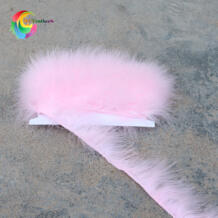 Оптовая продажа высокое качество розовый полностью Marabou перьевые триммеры ширина 5-8 см мягкая Турция перья лента для DIY аксессуары для одежды WCFeatherS 32875257140