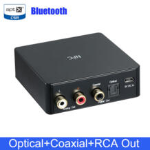 NFC Bluetooth 4,0 аудио приемник ЦАП APTX CSR беспроводной цифровой музыкальный ресивер с RCA оптический коаксиальный/spdif выход WDYAJ 32827712883