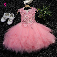 /Лидер продаж 2018 года; Недорогие Платья с цветочным узором для девочек; платье для свадебной вечеринки с блестками; vestido daminha xcos 32852739660
