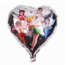 Бесплатная доставка Сердце tinkerbell elfin Майларовый шар для день рождения Фея алюминиевой фольги баллоны гелиевые шары N-009 XXPWJ 32583458364