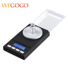 цифровой весы с точностью в миллиграммах 50X0,001 г Перезагрузка ювелирных изделий весы вес с гири для калибровки пинцет и весом WFGOGO 32832094713