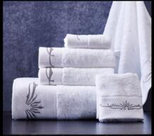 Высокое вышитое белое полотенце для отеля, Хлопковое полотенце 600GSM, банное полотенце для взрослых, впитывающее антибактериальное полотенце XINLANISNOW 32840272238