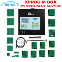 XPROG 5,55 V5.55 V5.60 V5.70 V5.84 черный металлический ящик ЭБУ Программирование автоматический чип тюнинг XPROG-M V5.55 XPROG M лучше, чем Xprog 5,0 toobdpro 32840250048