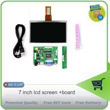 7 дюймов ЖК-дисплей Панель Экран Дисплей матрица + привод доска (HDMI + VGA + 2AV) для Raspberry Pi/pcDuino/Cubieboard-(1024x600) 165x100 srjtek 32652481924