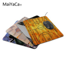 хит продаж, роскошный принт, один кусок баскетбольной площадки, схема ноутбука коврики для мыши, оптическая лазерная нескользящая Коврик для Мыши для ПК MaiYaCa 32569186355