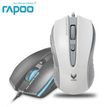 Оригинальная игровая мышь V300C, 7 кнопок, оптическая USB Проводная светодио дный мышь Rapoo 32646539246